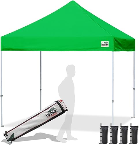 Miniatura 55 de Eurmax Toldo plegable para tienda de campaña de 10 x 10 pies, montura instantánea, uso comercial, con resistente bolsa con ruedas Blanco,Azul,Rojo