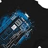 1Tee Womens Loose Fit Police Phone Box Blue T-Shirt Black Large #2