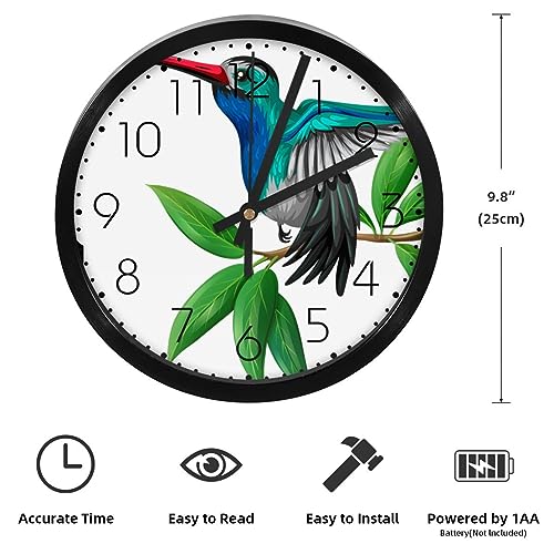 Horloge murale silencieuse et colorée sans tic-tac pour un sommeil paisible