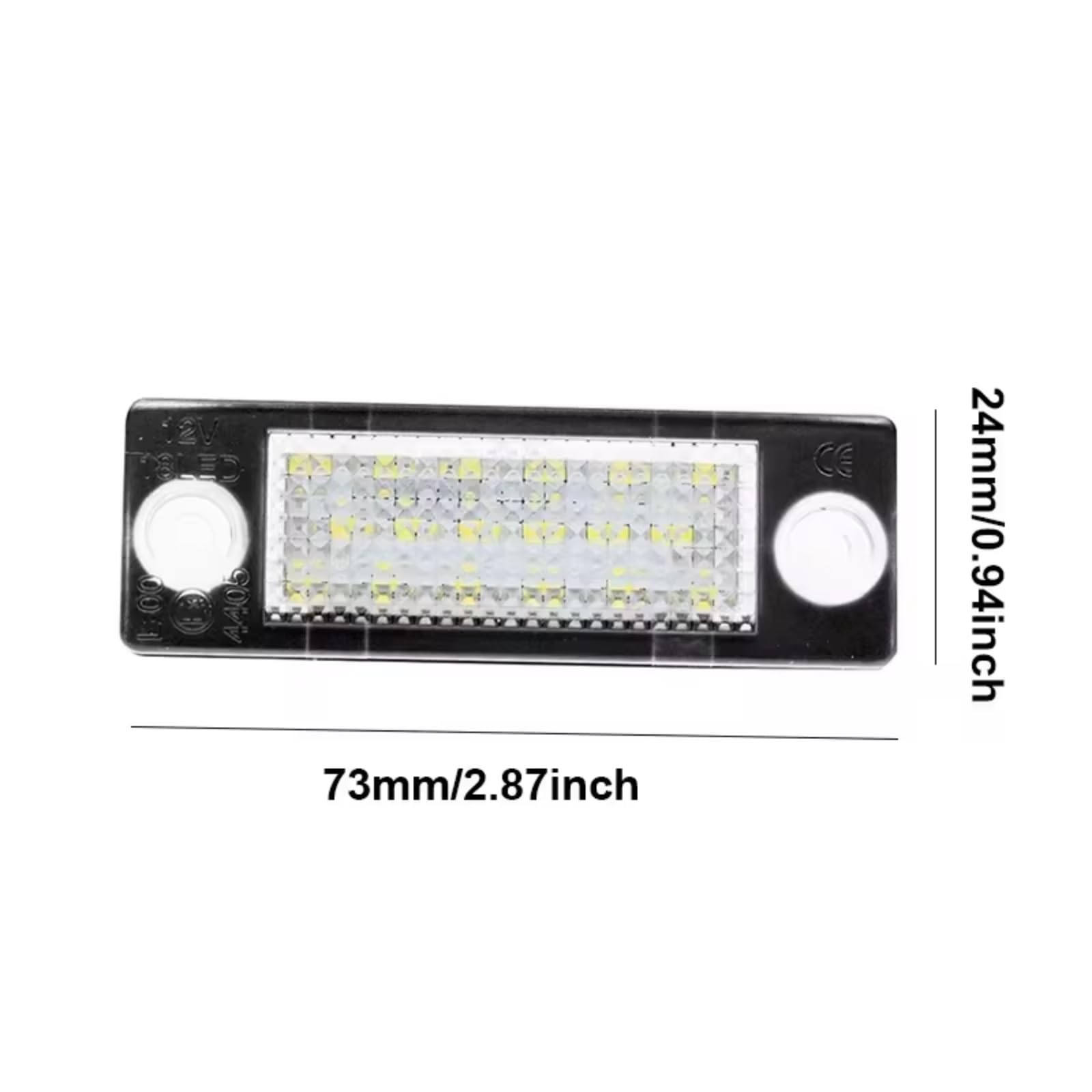 Iluminación Matricula Vehiculo Compatible Con VW Para Para Golf Para Passat, 2 Lámparas De Luz De Matrícula De 6500 K, Accesorios.