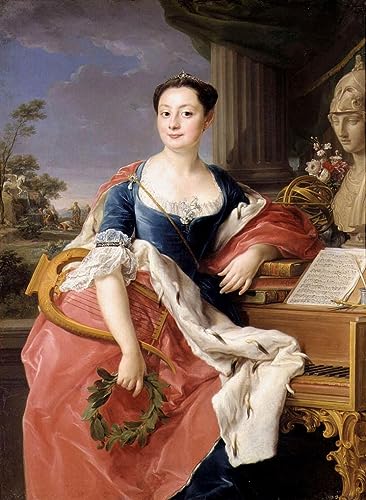 Toile murale portrait princesse Giacinta Batoni affiche salon 60x90