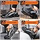 LAoutun Sicherheitsschuhe Herren Arbeitsschuhe Herren Leicht Atmungsaktiv Stahlkappenschuhe Sportlich Arbeitskleidung Männer Stahlkappenschuhe rutschfest Bauindustrie Sneaker