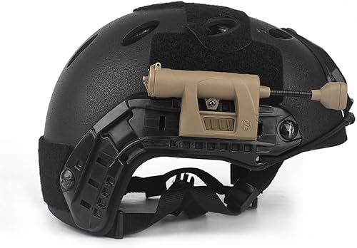 Miniatura 7 de rdzzwxw Luz táctica para casco militar luz de señal de supervivencia LED 4 en 1 para exteriores con 2 accesorios reemplazables para casco para