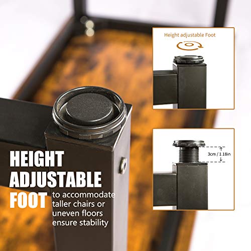 Topsky 59" Big Large Computer Office Desk 1.88" Thickness Desktop (Rustic Brown) #TOP2