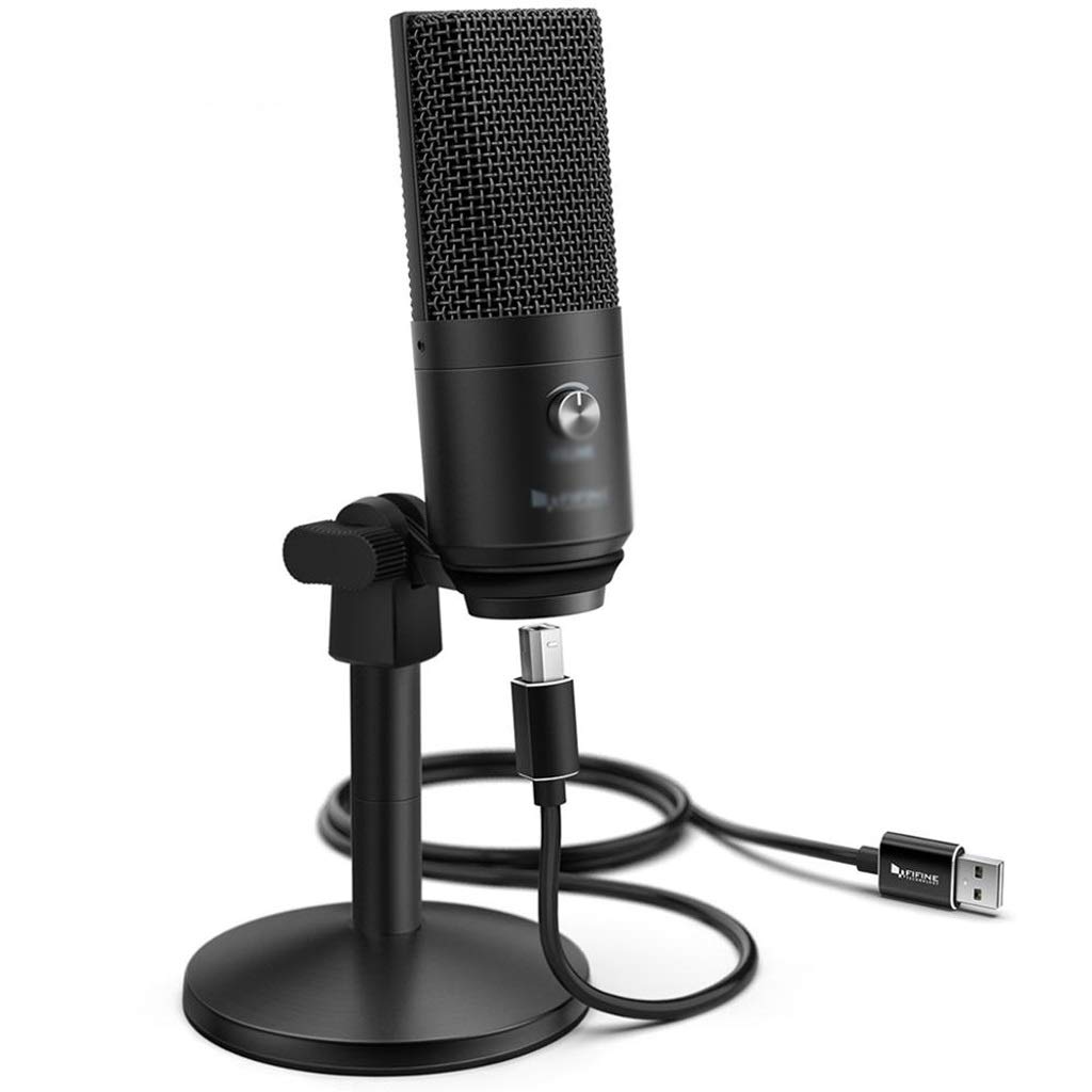 Microphone USB ordinateur portable pour enregistrement voix off streaming et Skype