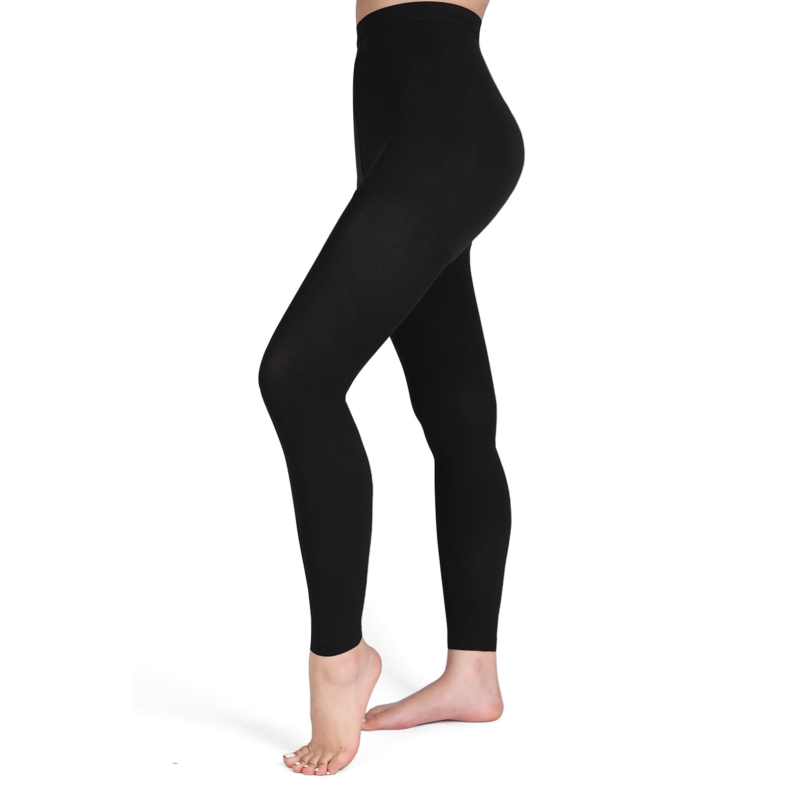 Photo 1 of LIANPTRON Medical Compression Tights Women, 20-30 mmHg Graduated Compression Pantyhose for Men, Footless Compression Stockings, High Waist Compression Leggings for Varicose Veins, Edema, Swelling