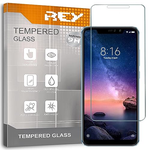 3X Protector de Pantalla para XIAOMI REDMI Note 6 Pro, Cristal Vidrio Templado Premium