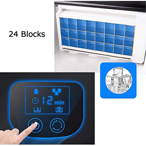 MHGD Eiswürfelbereiter Automatische Eisbereiter, Edelstahl-Arbeitsplatte, selbstreinigende tragbare Eismaschine, 100 W… – Bild 4