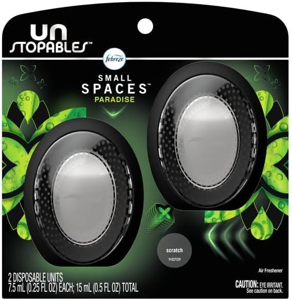 Small Spaces Unstopables Air Freshener Paradise, 25 fl. oz., Pack of 2