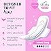 Lil-Lets Teens Long Pads with Wings - 60 Count Period Pads for Teens - Thin, Super Absorbent Sanitary Napkins, Soft & Breathable, Fragrance-Free - First Periods, Medium to Heavy Days