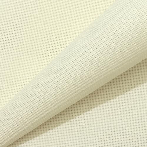 Image of Aida Cloth 18 Count Cross Stitch Fabric,19x28inch (18CT,Off White)