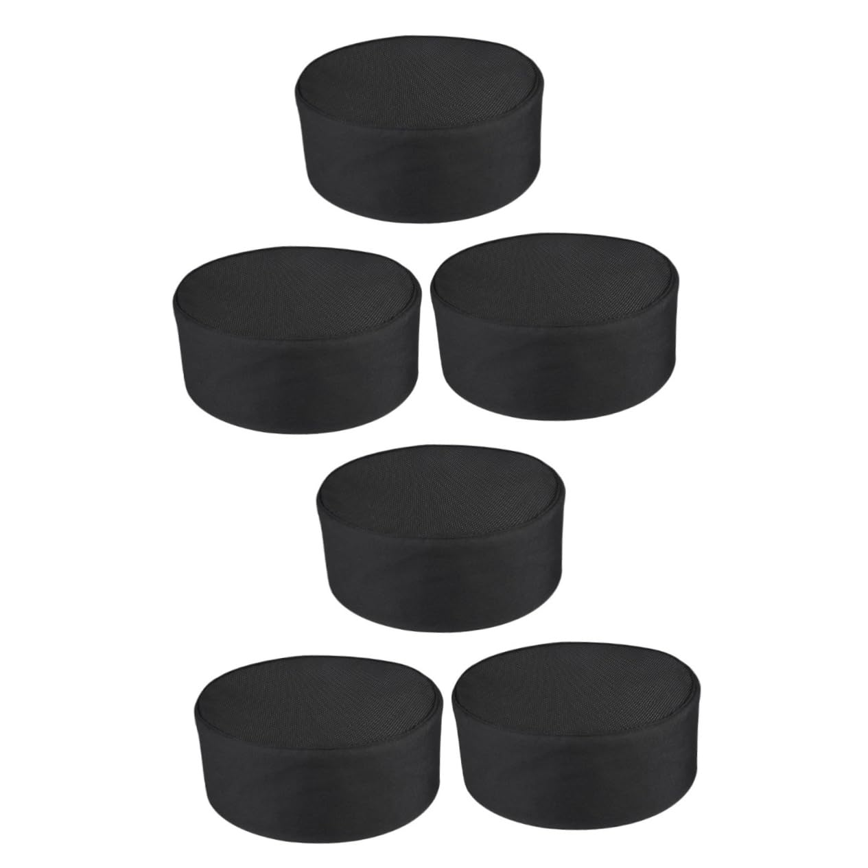 LIFKOME Sombrero De Cocinero Tapa Gorra De Cocinero Neto Sombrero De Los Hombres Gorras De Unisex para Transatlántico o Pañuelo Black Ropa De Algodón