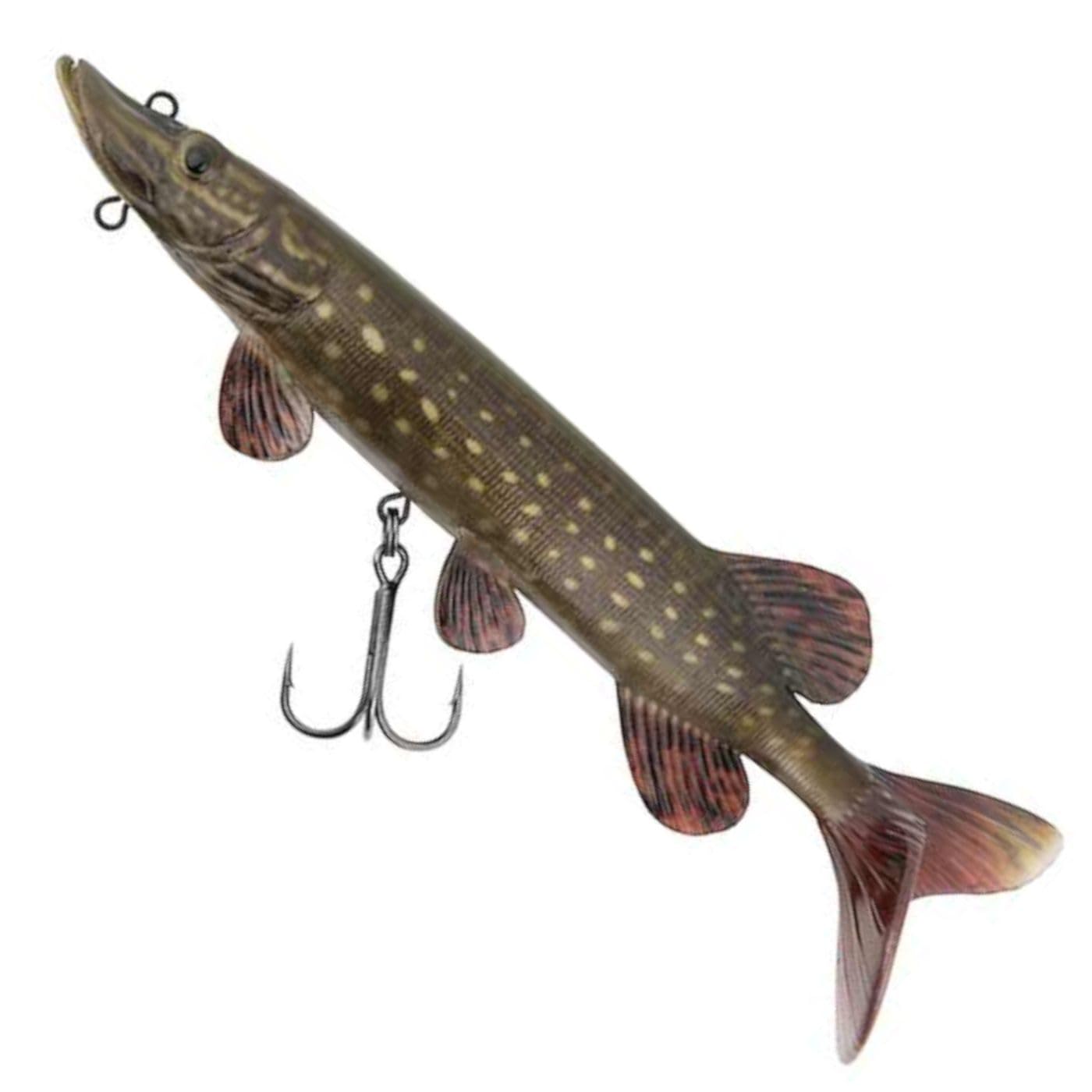 Fox Rage Ultra Naturals Replicant Pike 15cm 30g, Realistic Soft Plastic Swimbait, Paddle Tail, Chin Loop, Code NRE508.
