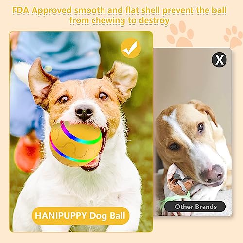 Interactive Dog Ball Toy Smart Tennis Pets Chew Toys Electric Launcher Durable Automatic Rolling Balls for Dogs Cat Bouncing Busy Ball for Smalllarge Pet yellow Automatic  Cucciolini Doodles Interactive dog ball toy smart tennis pets chew toys electric launcher durable automatic rolling balls for dogs cat bouncing busy ball for smalllarge pet yellow automatic   cucciolini doodles