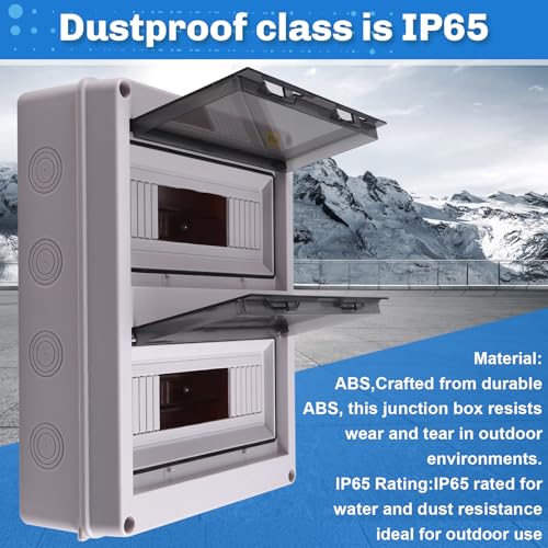 Boîte de Distribution Électrique HT 24WAY IP65 Étanche Plastique - 8