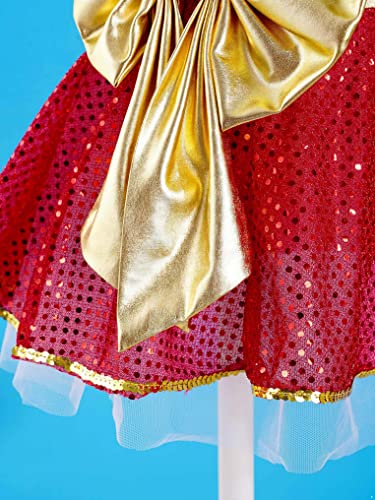 Disfraz De Navidad Para Niñas Con Lentejuelas Y Tutú miniatura 6