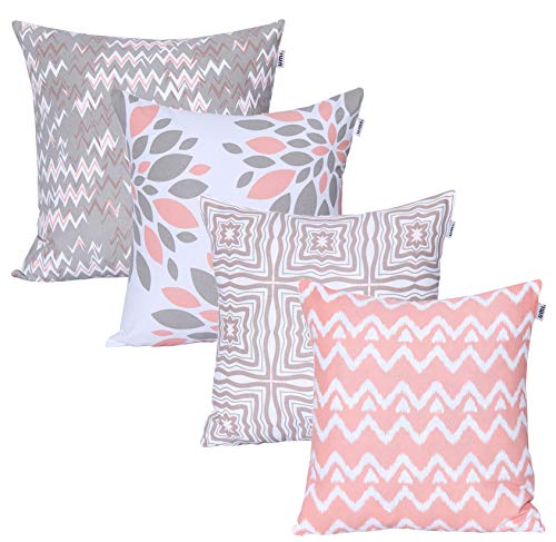 UMI by Amazon - Fundas de Almohada cuadradas, Suaves y Estampadas para...