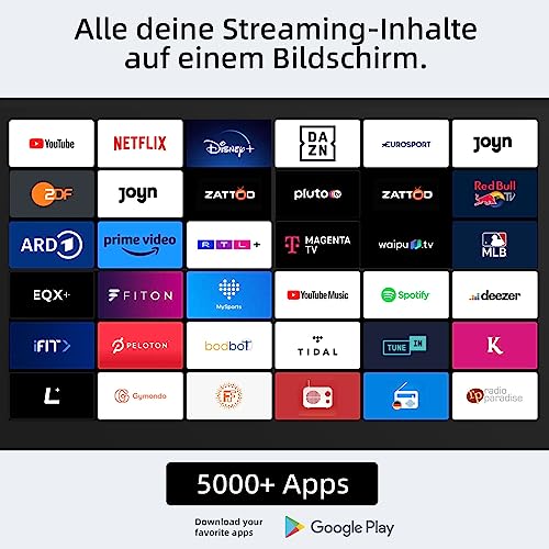 CHiQ U43QM8E 43 Zoll QLED TV, UHD 4K Smart TV, Google TV, WiFi, Bluetooth 5.0, DBX TV, Dolby Audio, Google Assistant, Chromecast… – Ansicht 5