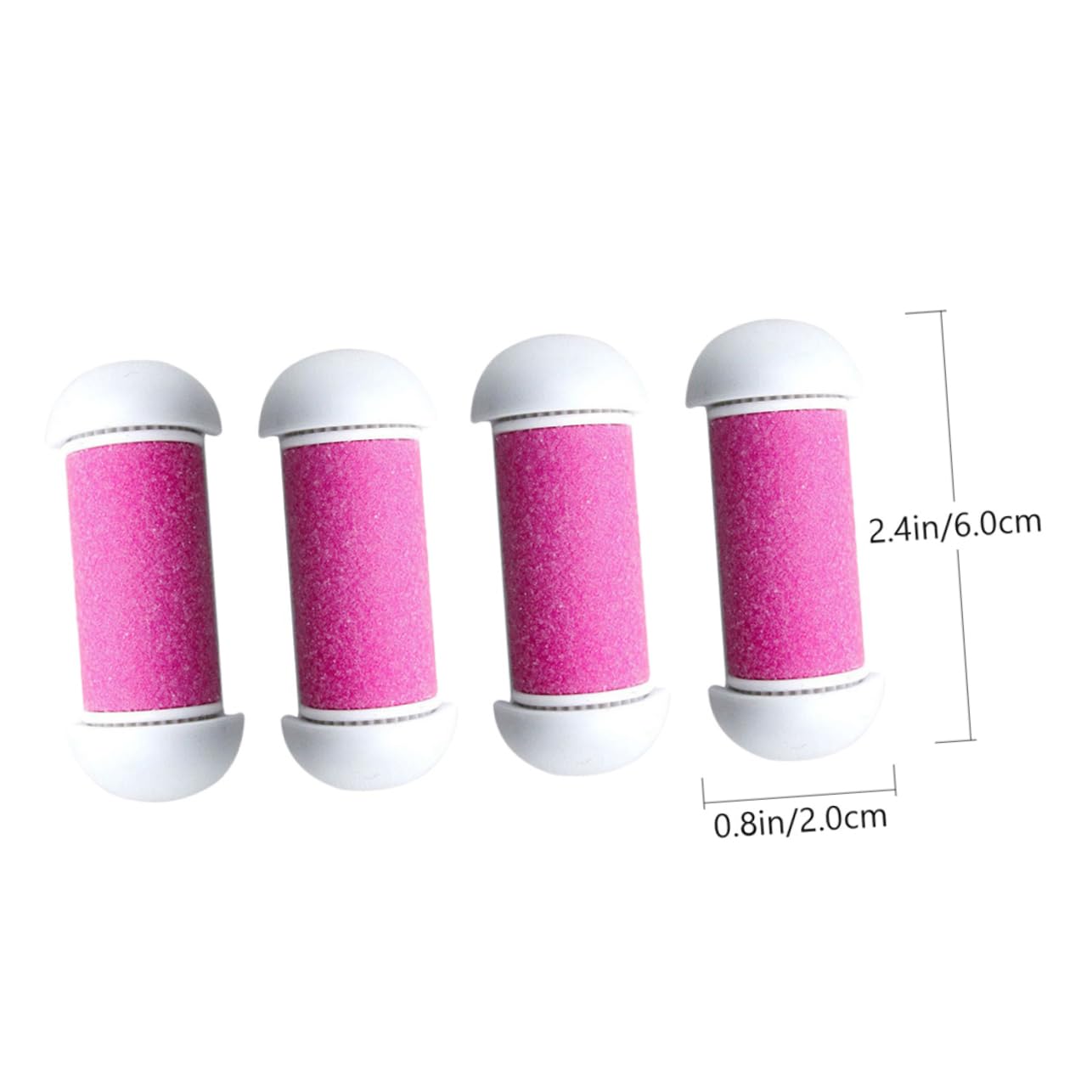 SHERCHPRY 1Set Electric Foot File Replacement Rollers Pink Roller Heads for Dead Skin Removal Compatible with Electronic Foot Exfoliator Durable Foot Care Tool for Smooth Feet