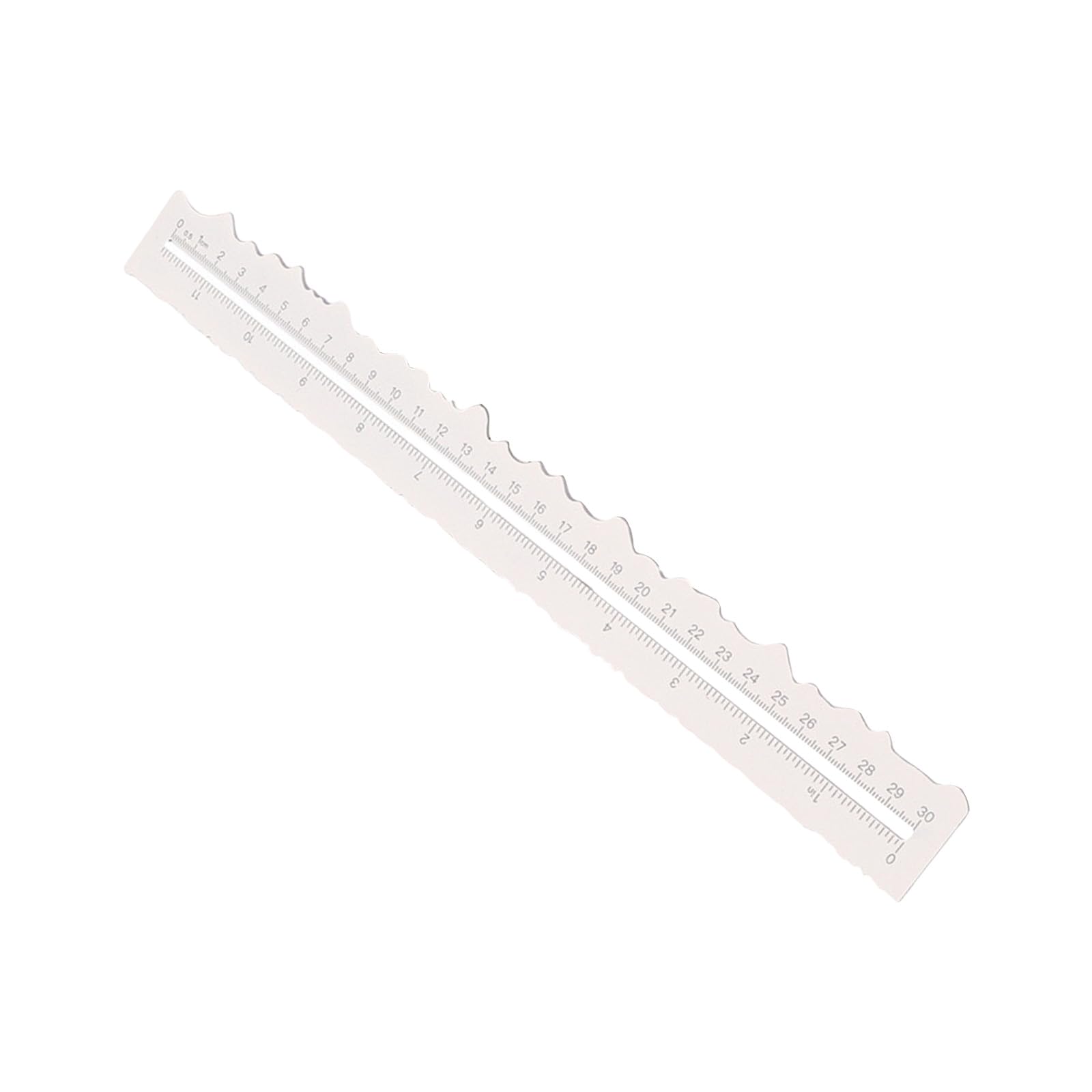 Pffiocix Multicolor Deckle Edge Ruler Paper Tear Ruler Jagged Edge 12" Measurement For Embossing Card Making, Die Cut, Decorative Edge