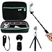 Shockproof Protective Carrying Case, Selfie Stick Monopod, Mini Tripod Stand, Soft Silicone Skin, Wrist Strap for Samsung Gear 360 2017, EEEKit All in One Accessory Kit (All in 1 Kit for 2017 Edition)