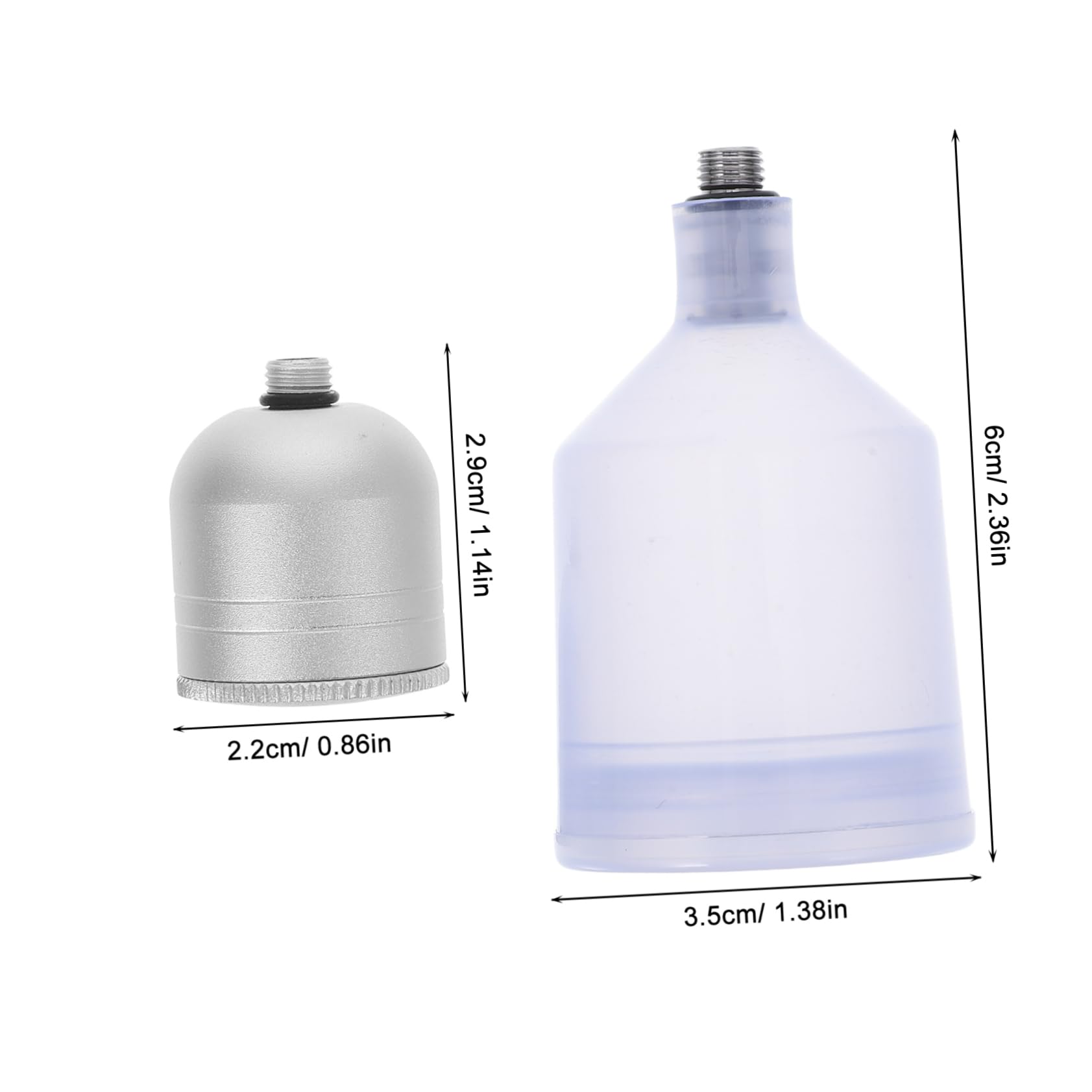 DOITOOL 2Pcs Airbrush Paint Cup Replaceable Holder for Convenient Artistic Use Durable Design with Container for Painting and Illustration Projects