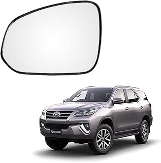 MACZO - Left Side Mirror Glass/Tukdi/Sub Mirror Plate/orvm Toyata Fortuner 2016-2022 Model