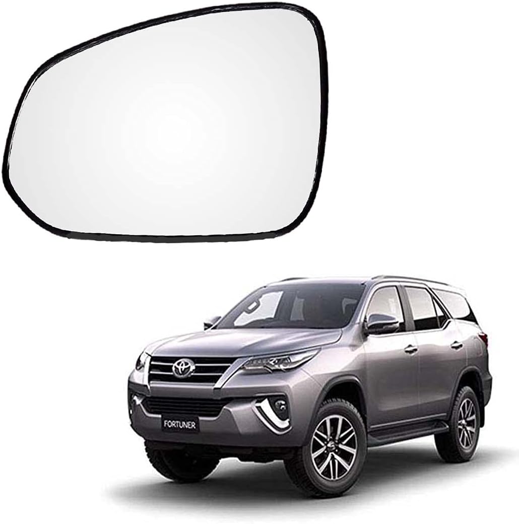MACZO - Left Side Mirror Glass/Tukdi/Sub Mirror Plate/orvm Toyata Fortuner 2016-2022 Model