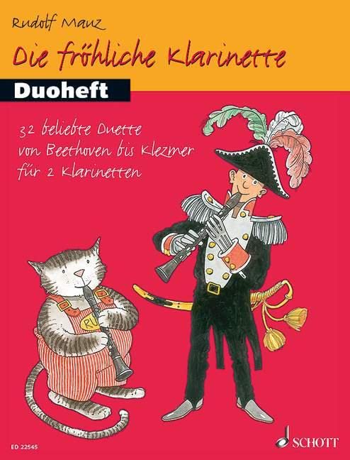 Die fröhliche Klarinette: Duoheft. 2 clarinets. Recueil de pièces instrumentales.