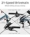 Glerc 20 Inch Kids Bike, Kids Mountain Bike for Boys and Girls Ages 6-10, 21-Speed Skyline Bicycle with Front Suspension and Disc Brakes, Blue