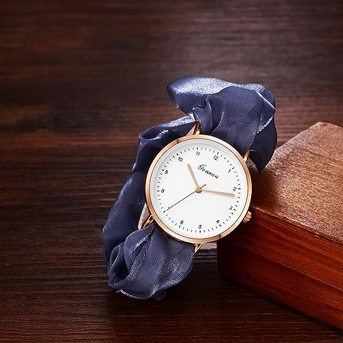Montre étudiante analogique à bracelet élastique pour un confort total