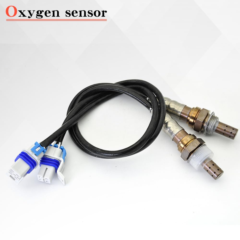 2PCS 234-4407 Downstream O2 Oxygen Sensor Compatible with Chevy Silverado 1500 2500 Tahoe Cadillac Camaro Corvette Escalade ESV EXT GMC Yukon XL 4.8L 5.3L 6.0L 6.2L