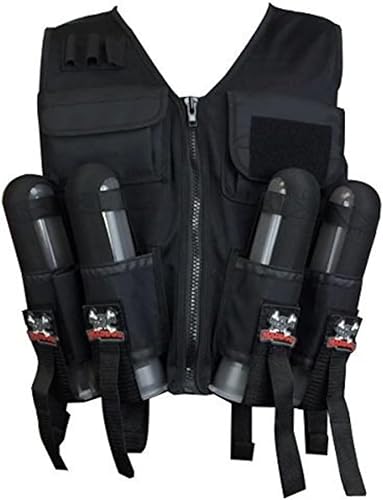Miniatura 6 de Maddog Chaleco deportivo táctico ligero de paintball  Chaleco de arnés de paintball con capacidad para hasta 4 cápsulas de paintball y tanque de