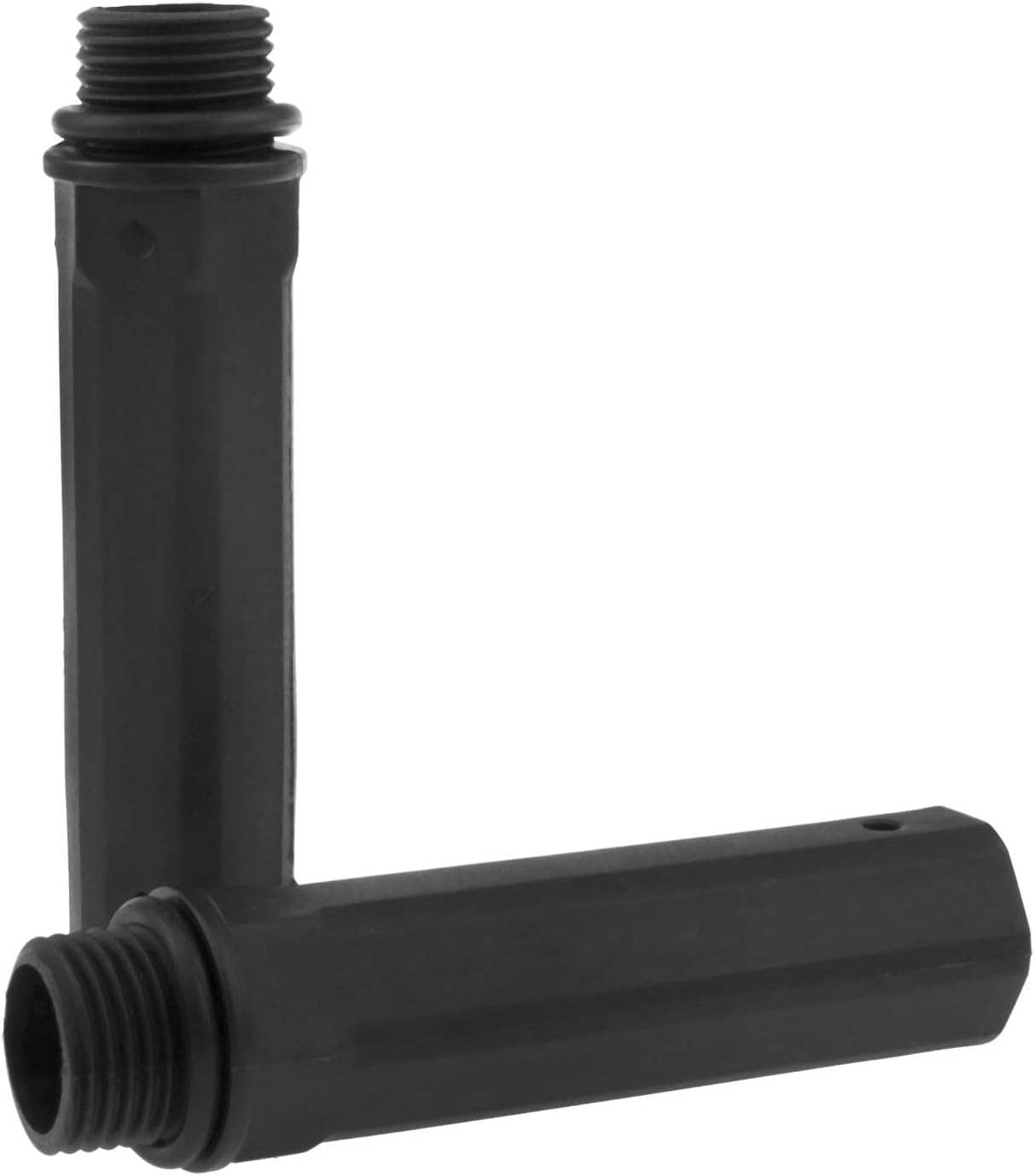 Air compressor breathing rod plastic 15.5mm (0.6 in.) Air compressor pump fitting Black 4PCS
