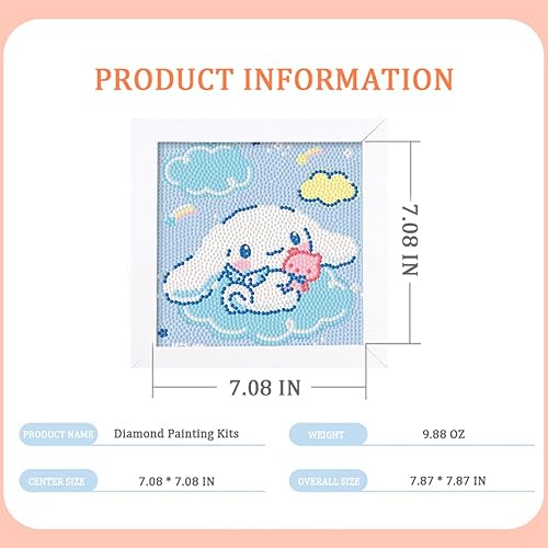 Miniatura 6 de BHLFRH Kits de pintura de diamantes, kits de arte de diamantes 5D para adultos y principiantes, kit de pintura de gemas por números y adornos de