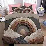 Design réversible élégant :Une face présente un superbe imprimé 3D haute définition, l’autre un motif uni raffiné – changez d’ambiance en un instant ! Ce design double face apporte une touche chaleureuse, moderne et gaie à votre chambre, la transformant en un espace accueillant et plein de vie. Idéal en toute saison, c’est un cadeau parfait pour vous-même, vos amis ou votre famille