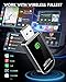 Amzfeel Wireless CarPlay Adapter for Apple iPhone iOS 10+ & Cars from 2015+, Mini Edition, Converts Factory Wired to Wireless CarPlay Dongle Plug & Play (Brushed Cobalt Blue)