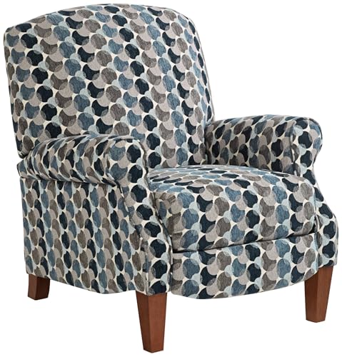 Sillón reclinable azul de metal y poliéster miniatura 3