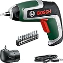 Bosch Cacciavite a batteria compatto IXO set (7a generazione; 3,6 V; 2.0 Ah; 5,5 Nm; attacco con testa ad angolo; con cavo micro-USB; avvita fino a 190 viti; in confezione di cartone)–Edizione Amazon