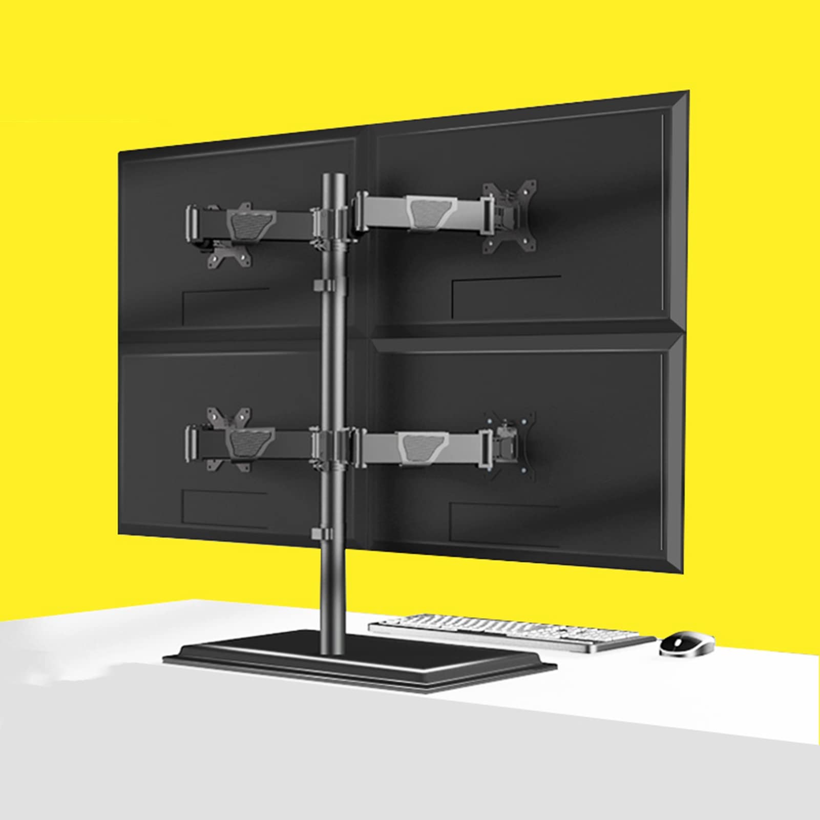 Soporte Universal Doble para TV, Ergonómico, para 2 Monitores, Soporte De Escritorio Independiente con Movimiento Completo, Compatible con Monitores De 27 A 40 Pulgadas.
