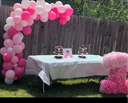 Kadbaner White Light Pink Rose Red Balloons,100-Pack,12-Inch Latex Balloons, Wedding, Birthday Party, Baby Shower, Christmas Party Decorations #TOP3