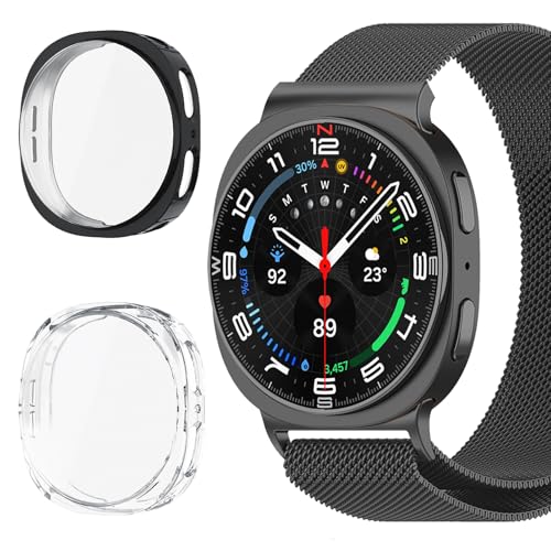 [Ceiband] �P�[�X Samsung Galaxy watch 8 44 mm �Ή� �y2������z �t�B���� ��̌^ galaxy watch 8 40 mm �p �h���h�o �ی�P�[�X �J�o�[ TPU �S�ʕی� �����ȒP �����ߗ� �\�t�g �w��h�~ 