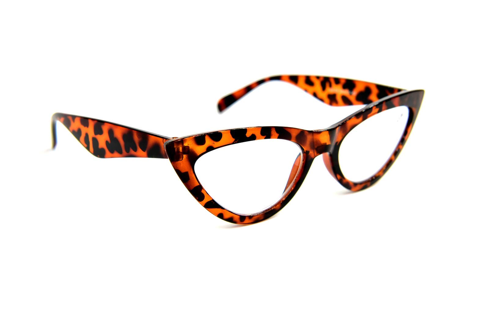 Fads & Fashions Women's Tortoise Cat Eye Reading Glasses Stylish Retro 1950,60'S Woman's Fashion 5 Colours Dx24 (, 1.5)