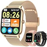 Smart Watch for Women Men Fitness: (Make/Answer Call) Bluetooth Smartwatch for Android Phones iPhone Waterproof Outdoor Sport Digital Running Watches Health Tracker Heart Rate Monitor Step Counter