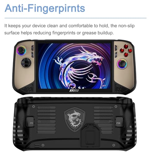 Accessoire MSI Claw 8 AI Plus coque TPU noir avec béquille - 5