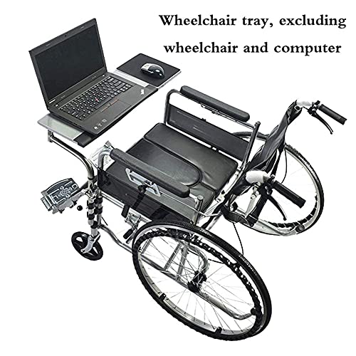 Tavolino per sedia a rotelle, regolabile, ergonomico, per computer, per mangiare, leggere e riposare