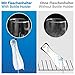ecooe 6er-Set Spülmaschineneinsatz für SodaStream Flaschen, universeller Flaschenhalter mit verlängerter Silikonkappe für Weizengläser, Sektgläser, Biergläser. 3 Längen (26,7 cm, 23 cm, 15 cm)