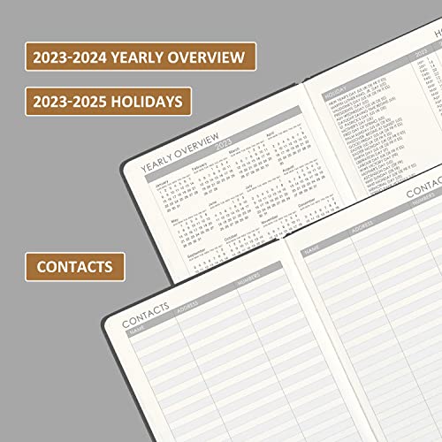 Planner 2023-2024 - Weekly & Monthly 2023-2024 Planner With Pen Holder, July 2023 - June 2024, 5.75" X 8.25", Agenda With Premium Thick Paper, 40 Note Pages & Inner Pocket #TOP3