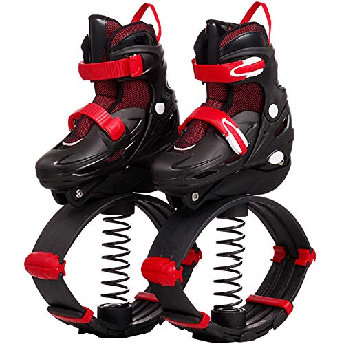 OIWIO kangoo Elastic Shoes Teens Jumping Shoe Anti-Gravity Running Boots Kids Jumps Shoes Stilts Bounce Shoes Adult Space Bouncer Fitness Jumps Weight Shoes,Red-L?39-42?