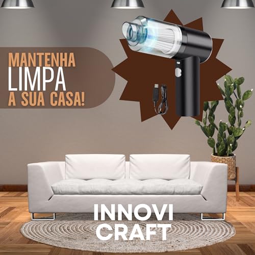 2 em 1 Aspirador de Pó Portátil INNOVI CRAFT